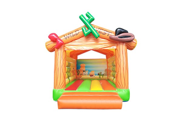 Wild West inflatable playhouse with waterproof top cover