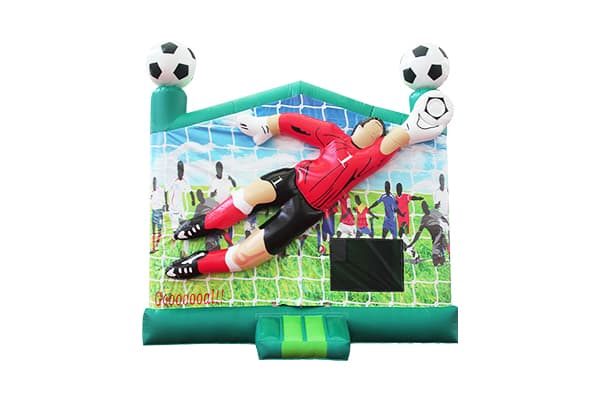 Custom logo soccer moonwalk inflatable