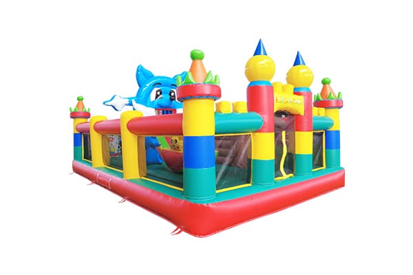 Daycare center blue cat paradise inflatable