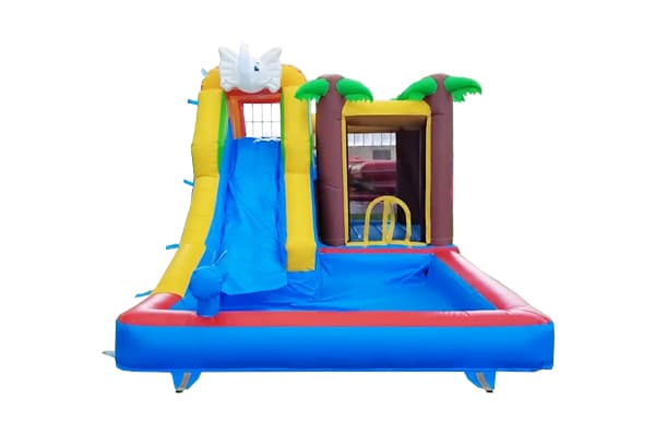 Inflatable elephant slide for school carnivals