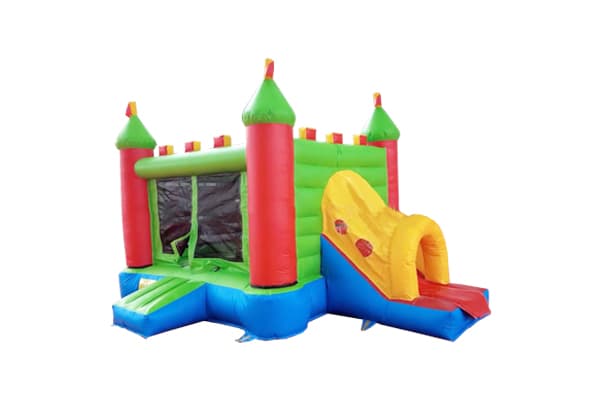 Inflatable jumper with slide