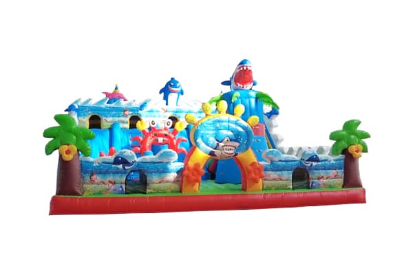 Ocean inflatable funland combo