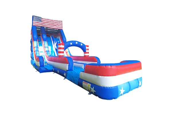 Stars and Stripes inflatable water slide
