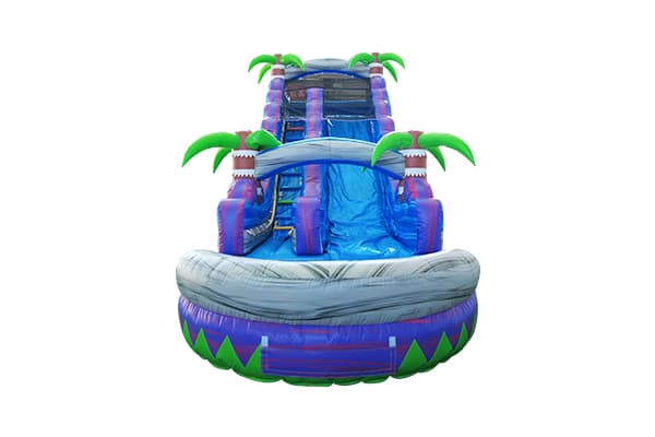 inflatable water slide with marble design
