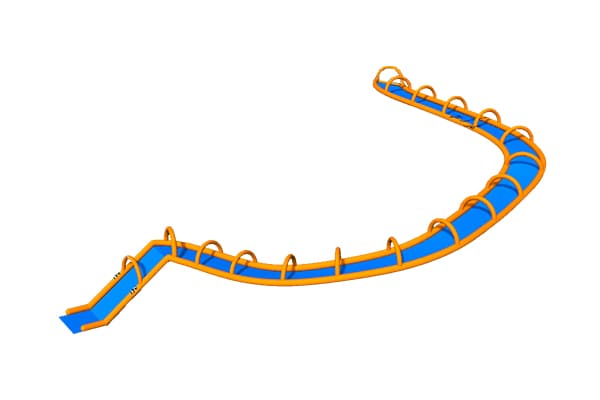 Commercial-Grade Long Inflatable Water Slide for Resorts