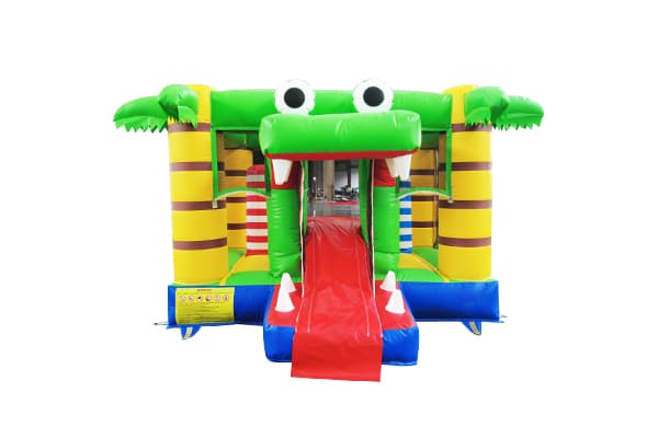 custom logo crocodile jumping castle for event rentals