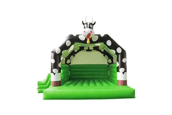 Commercial cow bounce house easy open entrance