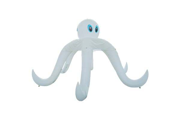 White Inflatable Event Tent with Octopus Design