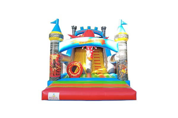 Wholesale custom logo inflatable dragon slide 30ft