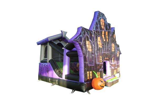 inflatable haunted house with safety walls