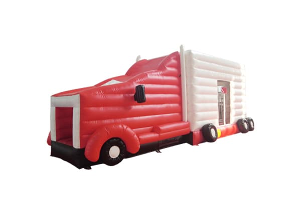 oversized inflatable truck jumper with slide 30ft