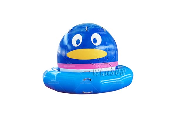 Airtight inflatable aqua gyro float toy