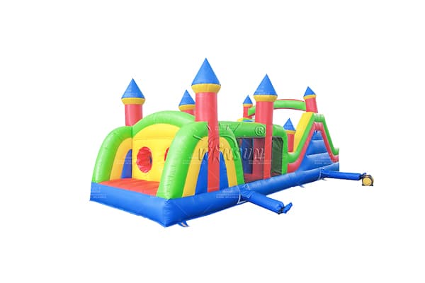 Commercial inflatable kids obstacle course PVC tarpaulin factory price