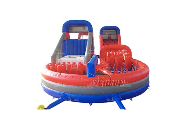 Modular inflatable obstacle arena for team building