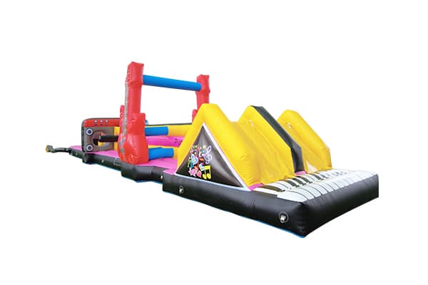 Musical Instrument Inflatable Obstacle Course Dual Lane