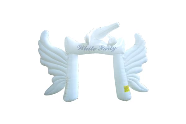 White Inflatable Arch with Wings