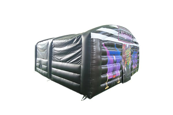 black inflatable nightclub tent
