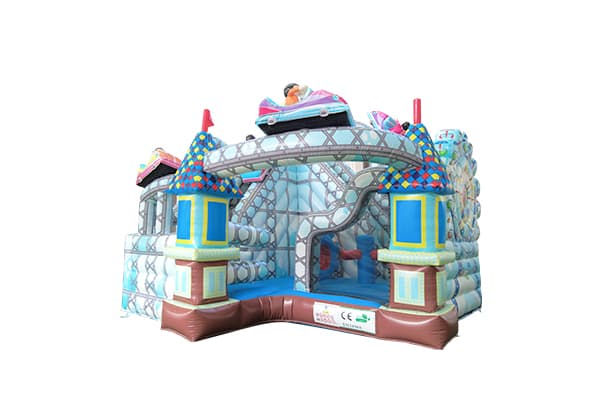 roller coaster inflatable combo wholesale 20x20ft