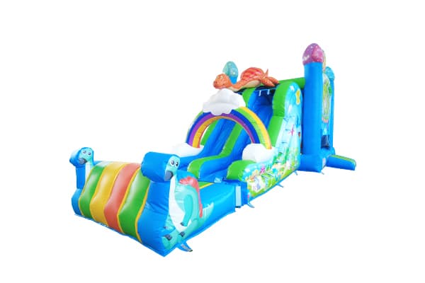 Dinosaur Island commercial inflatable combo unit