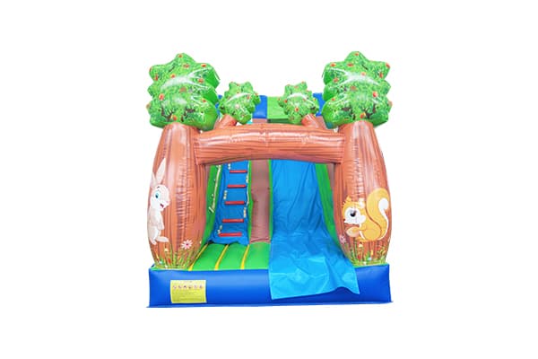 Forest animal commercial inflatable slide