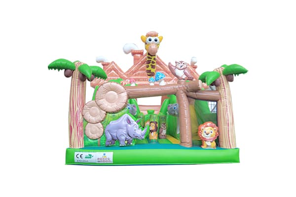 Rainforest Inflatable Castle Combo