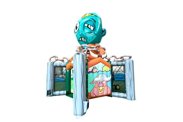 WINSUN 5-in-1 Inflatable Zombie Games Commercial Carnival Attraction