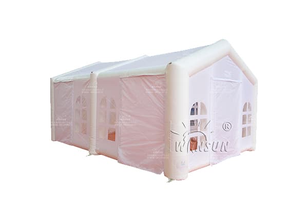 White PVC inflatable party tent commercial