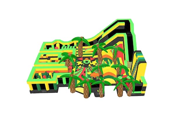giant jungle theme inflatable playground