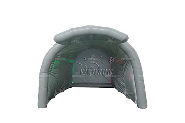 Custom gray inflatable car tent PVC tarpaulin