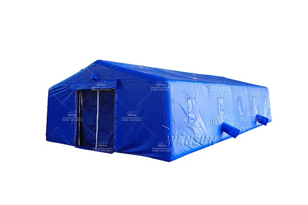 Custom large inflatable emergency shelter