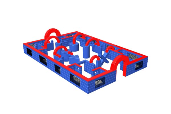 Customizable Inflatable Paintball Arena Field