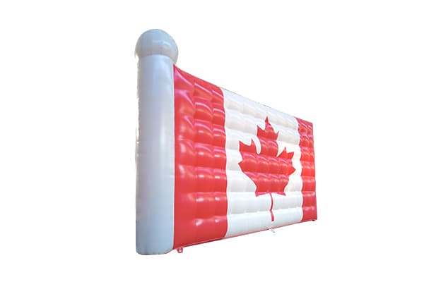 Giant inflatable Canada flag