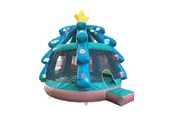 Christmas Tree Themed Bounce House for Commercial Holiday Events