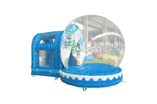 Customized WINSUN marble inflatable snow globe with entrance tunnel