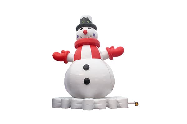 Durable PVC vinyl giant snowman inflatable for winter festivals
