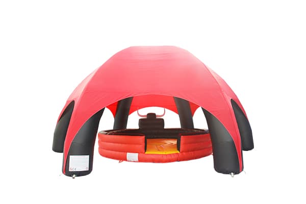 WINSUN commercial inflatable combo dome tent and bull rodeo mat