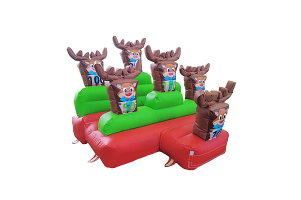 Reindeer Theme Inflatable Ring Toss Game