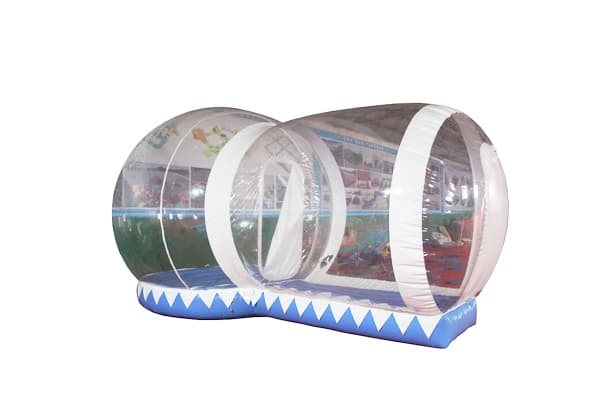 Blue White Inflatable Snow Globe