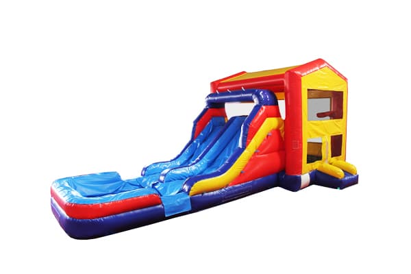 inflatable Combo with Water Slide and Pool