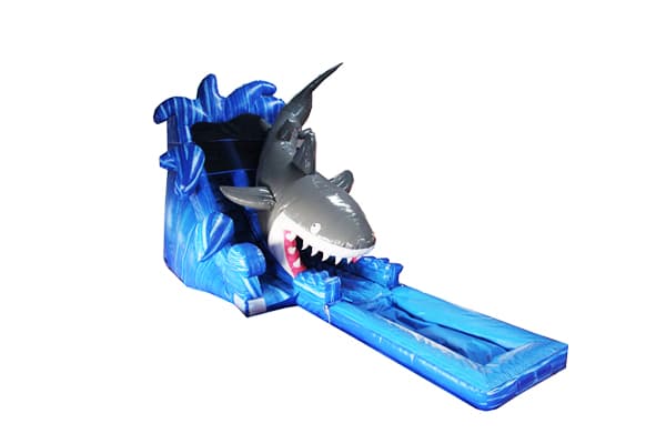 inflatable Shark Water Slide with Pool