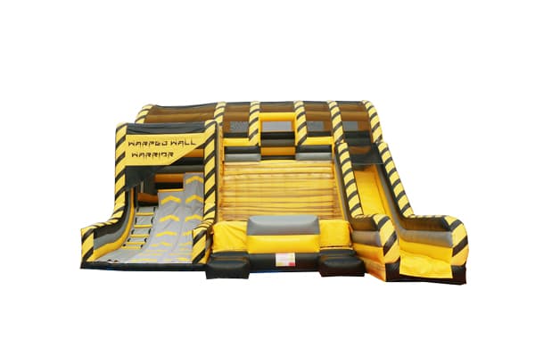 inflatable Warp Wall Warrior Game with Stunt Jump