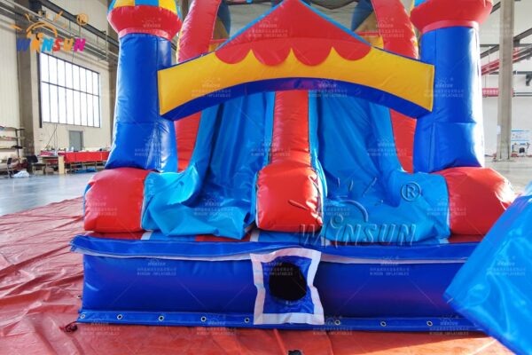 Commercial-grade carnival inflatable jumping castle with slide