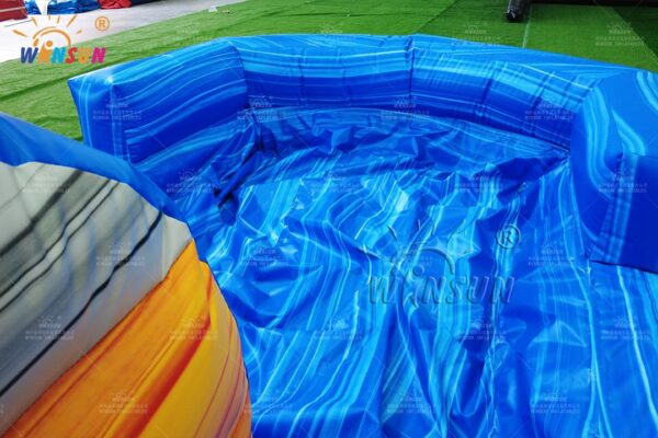 Custom logo blue marble water slide manufacturer