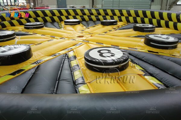 Custom logo inflatable sweeper meltdown mat factory