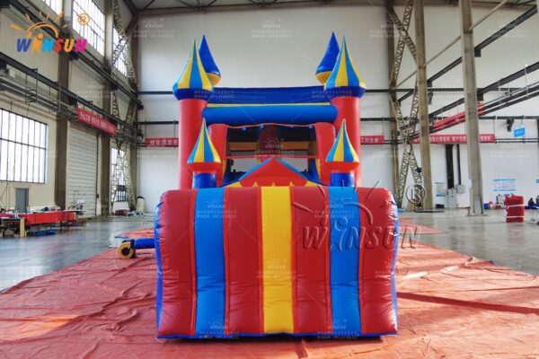 Festival inflatable jumping castle with slide for carnivals