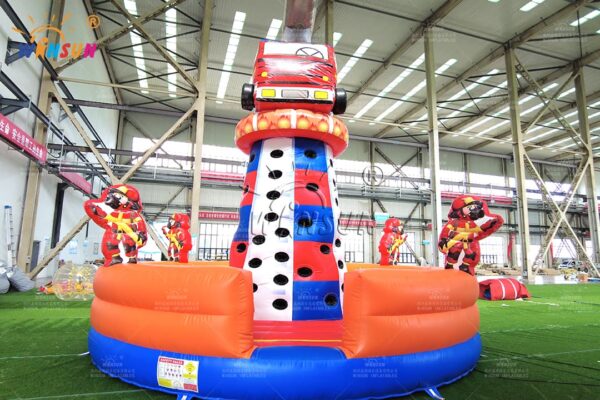 Firefighter inflatable climbing tower commercial grade