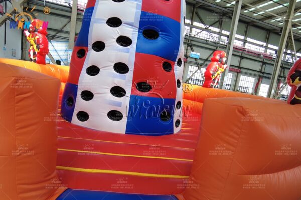 Firefighter theme inflatable tower for birthday parties