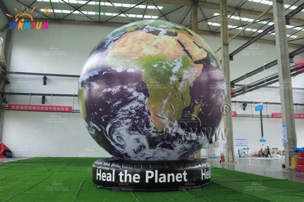 Giant inflatable Earth globe for corporate events