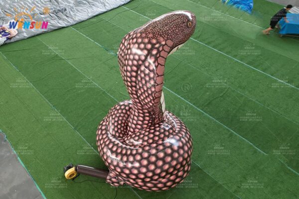 Giant inflatable cobra for festivals and carnivals