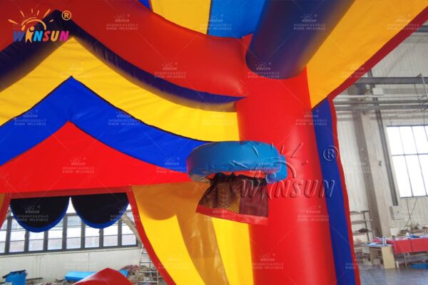Large carnival inflatable castle slide combo for events